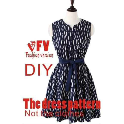 Dresses Sewing Pattern Template Cutting drawing Clothing DIY ((Not selling clothes)) BLQ- 188