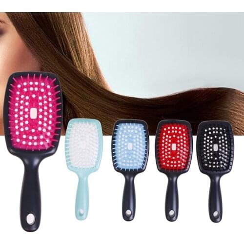 1Pcs Professional Hair Massage Comb Salon Hair Care Styling Tool Anti Tangle Anti-static Hairbrush Head Massager Comb