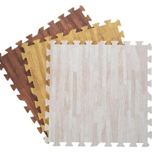 16PCS3Dwallpaper self-adhesive wood grain wall stickers soft packaging kindergarten floor decoration children waterproof foam