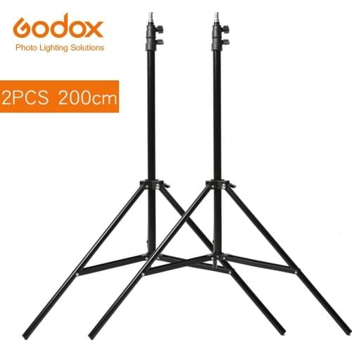 2x Godox 2m Light Stand Tripod for Photo Studio Softbox Video Flash Umbrellas Reflector Lighting Bakcground Stand 200cm