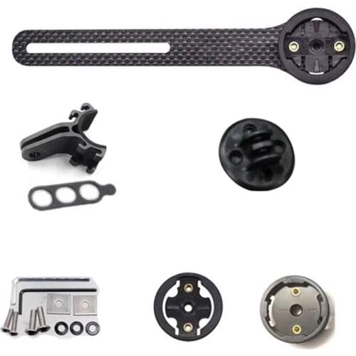 Carbon Fiber Bike Computer Mount Bicycle Road Bike Cycling Computer meter Mount Holder for Garmin Mount