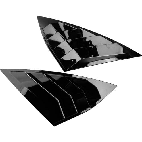 1 Pair Car Exterior Rear Side Window Shutters Louvers Covers Fit for VW Jetta A7 MK7 GLI 2019-2020 Accessories
