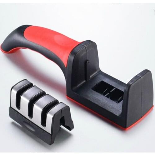 1Pcs 3 Stages Professional Knife Sharpener Kitchen Sharpening Stone Tungsten Steel and Ceramic Kitchen Knives Accessories
