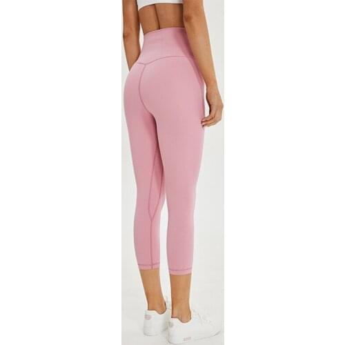 2.0 Buttery-soft Naked-Feel Athletic Fitness Cpari Pants Women Four-way Stretchy Gym Legging Women Yoga Sport Cropped Tights
