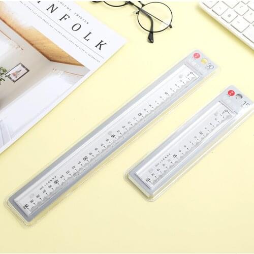 30 Pcs Plastic Transparent Ruler Korea Cute Simple Straightedge Student Math Tools Drawing Stationery Kawaii School Supplies