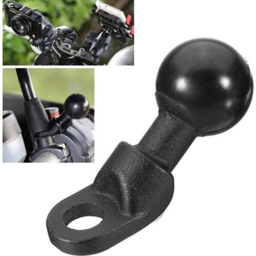 Motorcycle Angled Base W/ 10mm Hole 1'' Inch Ball Head Adapter Work for RAM Mounts for Gopro Camera,Smartphone, for Garmin GPS
