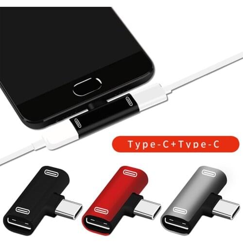 Type C 3-in-1 Adapter, USB C Charging, Suitable For Xiaomi, Huawei, Samsung Headphone Splitter Dual Type-COTG Cable Adapter