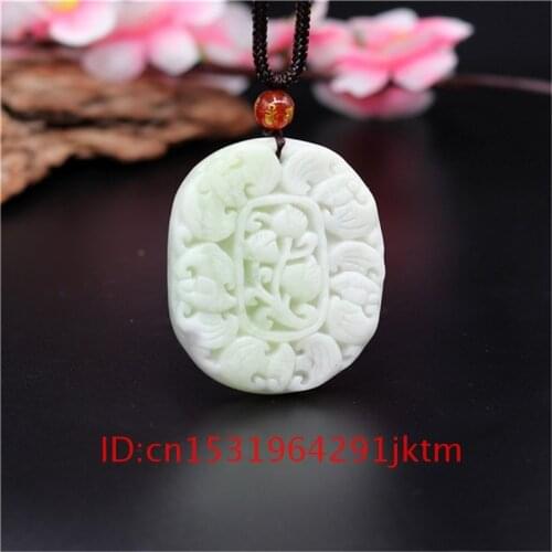 Accessories Amulet Bat Carved White Men Chinese Jewelry Charm Gifts for Jade Fashion Necklace Pendant Natural