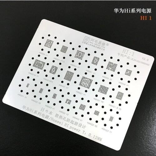 Amaoe HI1 Hi6555 Hi6921 Hi6561 Hi6422 Hi6421GFC Hi6421 Hi6553 Hi6523 For Power PMIC Chip BGA Stencil IC Solder Reballing Tin
