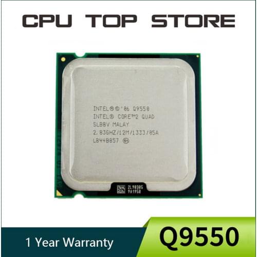 Intel Core 2 Quad Q9550 Processor SLAWQ SLB8V 2.83GHz 12MB 1333MHz Socket 775 cpu 100% Working