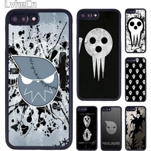 LvheCn Anime Soul Eater Symbol Phone Case For iPhone 5 SE 6s 7 8 Plus 11 12 Pro X XR XS Max Samsung galaxy S8 S9 S10 Plus Shell