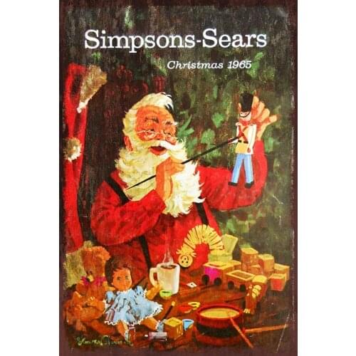 Simpsons Sears Catalogue Cover Decor Signs 12x8 Inch Metal Tin Sign