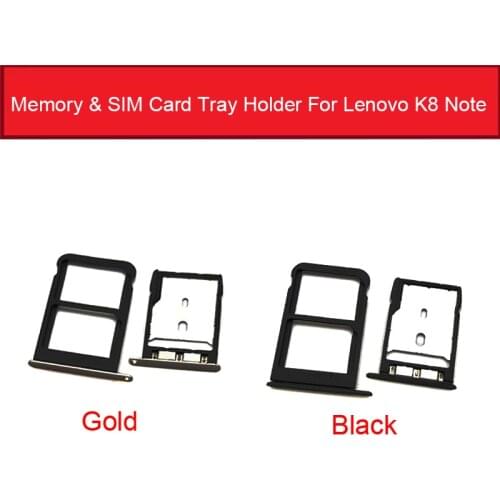 Memory & SIM Card Tray Holder For Lenovo K8 Note XT1902-3 Sim Card Reader Slot Socket Adapter Replacement Repair