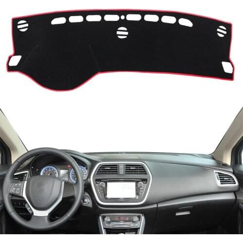 For Suzuki SX4 S-Cross 2014 2015 2016 2017 2018 Dashboard Cover Mat Pad Dashmat Dash Sun Shade Instrument Carpet Car Accessories