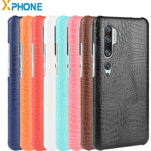 For Xiaomi Mi Note 10 Note 10 Pro CC9 Pro Cover Case Shockproof Luxury Crocodile Texture PC PU Case CC9 Pro Fundas for Mi Note 1