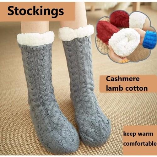 Home Stockings, Floor Stockings, Adult Slipper Stockings, Heating Carpet Stockings in Winter,women and men,fashion and keep warm