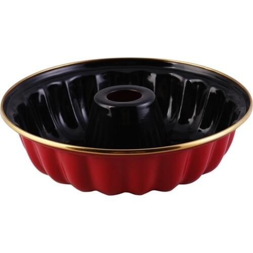 Emsan Troy Enamel Cake Mold Red 24 cm