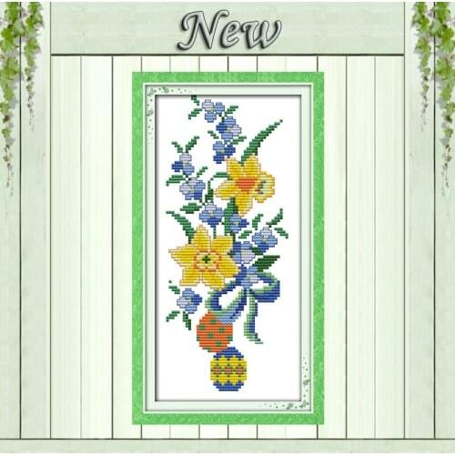 Beetle with morning glory flower diy painting counted print on canvas Cross stitch DMC 14CT 11CT Needlework Sets Embroidery kits