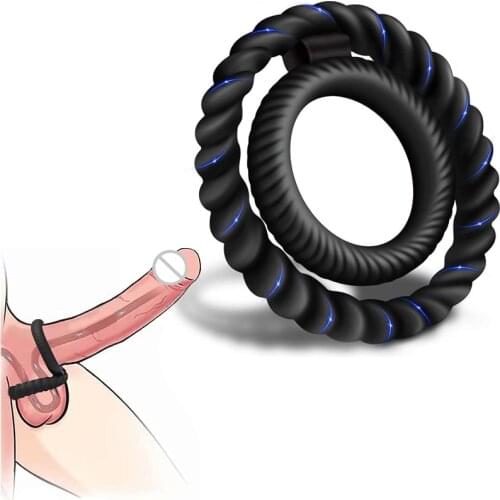 Penis Ring Elastic Scrotal Binding Delay Ejaculation Clitoris Stimulation Male Chastity Device Cock Ring Sex Toys For Men Gay