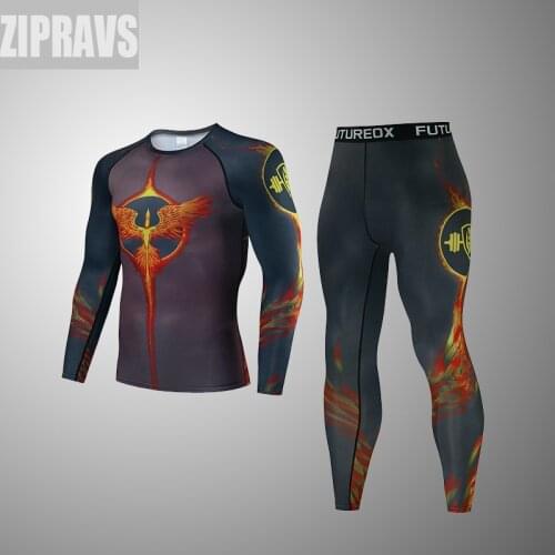 2021 new mens sportswear compression suit breathable gym suit sports jogging training gym fitness sportswear running suit 3XL