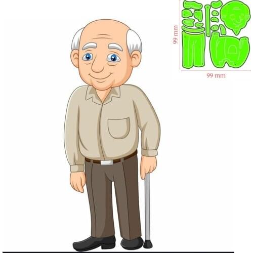 Metal Cutting Dies grandfather DIY Scrapbooking Paper Cards Decorative Craft Embossing