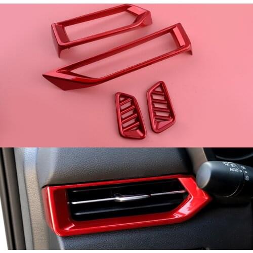 1 Set Car Front Left Right Dashboard Inner Air Vent Outlet Covers Trims Fit for Nissan Sentra 2020 2021 Left Hand Drive Only