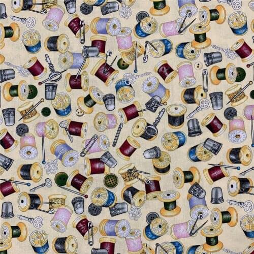 Tailor Coil pin 100% Cotton Printed Cloth Sewing Quilting Fabrics for Patchwork Needlework DIY Handmade tablecloth Material