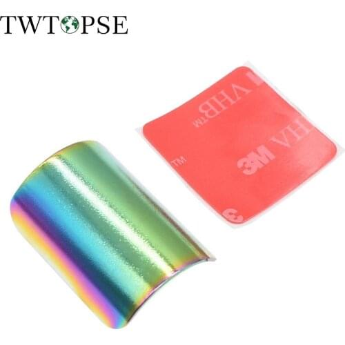 TWTOPSE Colorful Bicycle Stickers Protector for Brompton Folding Bike Cycling Frame Rear Fork Pads For 3SIXTY Accessories Parts
