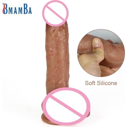 Skin feeling Realistic Silicone Dildo Large Dildos Sex Toys For Women Thick Glans With Powerful Suction Cup Cock Female Sex Toys