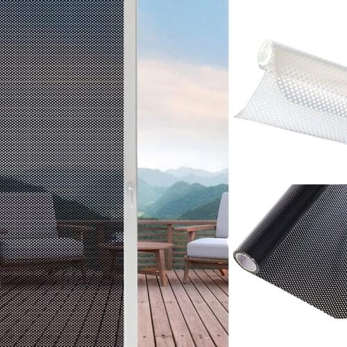 Self-adhesive Window Film Privacy Sun Window Stickers Dot Stickers Black White Darkening Room Office Window Glass Sticker