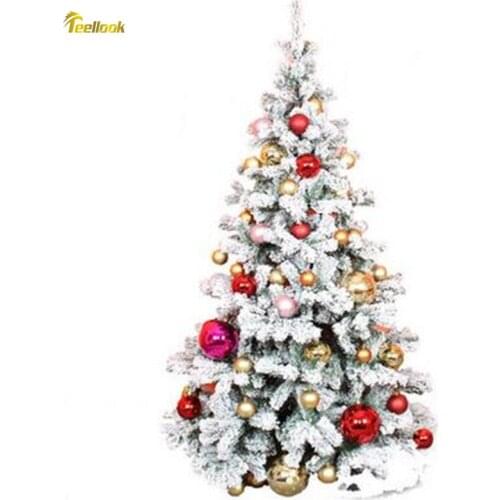 Teellook 1.5 m 1.8 m 2.1 m 2.4 m Christmas tree package encrypted flocking christmas tree festive scene decoration