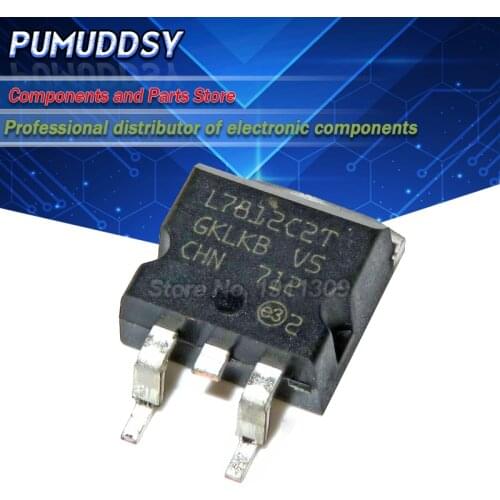 10PCS L7812CD2T TO-263 L7812 7812 TO263 L7812C2T 12V SMD three-terminal regulator