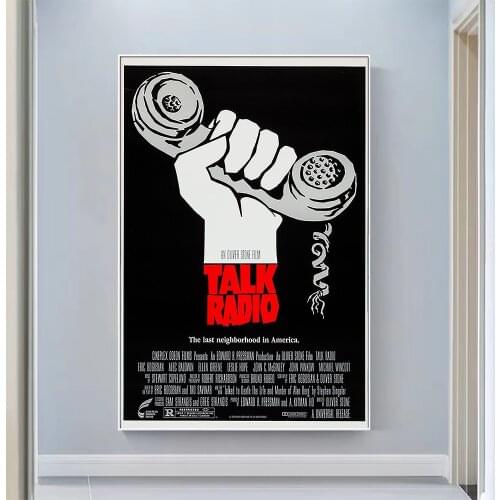 V0836 Talk Radio Vintage Classic Movie Wall Silk Cloth HD Poster Art Home Decoration Gift