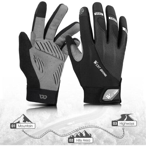 Bicycle Gloves Outdoor Sports Fitness Touch Screen Gloves Waterproof Non-slip Full Finger Gloves ​bike Accessories Dropshippin