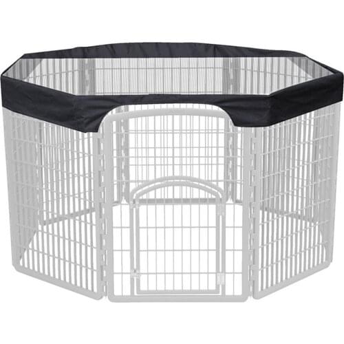 Octagonal Pet Shaded Top Protector Cover Mesh Fabric Breathable Sunscreen Cover Waterproof Pet Cat Dog Fence Cage Top Covers