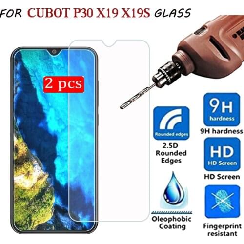 2PCS Tempering Glass For Cubo X19 P30 Cover Screen Protector Scratch Proof LCD Film Cubo X19 S X19S Explosion Proof Glass