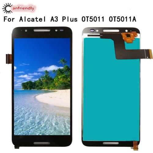 LCD For Alcatel One Touch A3 Plus OT5011 OT5011A LCD Display touch panel Screen front outer glass Digiziter Assembly with tools