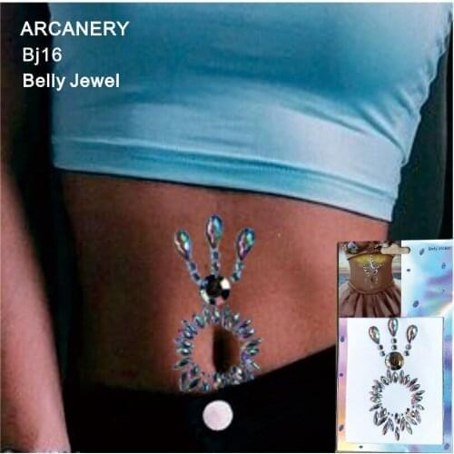 BJ16 1 Piece Resin Belly Ring Jewelry Rhinestone Body Jewelry Sticker Best for Festival Clothing body Art Tattoo Sticker