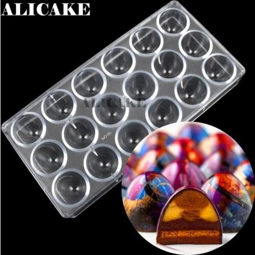 3D Polycarbonate Chocolate Molds Tray Form for Bullet Mold Chocolate Mould Plastic Baking Mold Pastry Cake Bakeware Tools