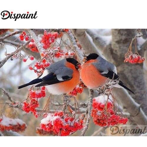 Dispaint Full Square/Round Drill 5D DIY Diamond Painting "Animal bird" 3D Embroidery Cross Stitch Home Decor Gift A10719