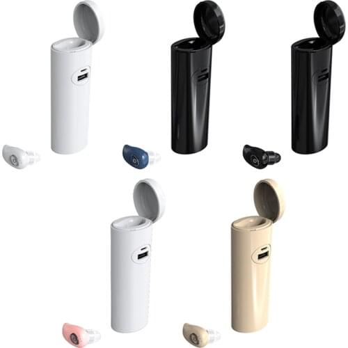 In Ear Wireless Earbuds Mini Single Bluetooth-compatible Earphones Handsfree with Mic Stereo Sport Headset for Samsung iPhone