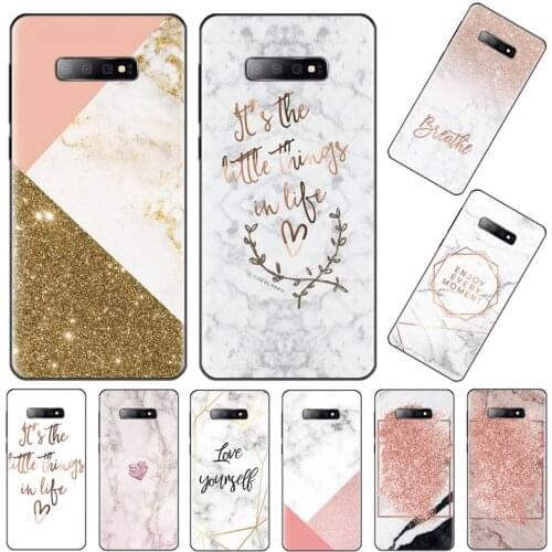 Glitter Marble Love heart Phone Cases For Samsung Galaxy S7 S8 S9 S10 S10e S20 s21 s30 plus lite Ultra 5g