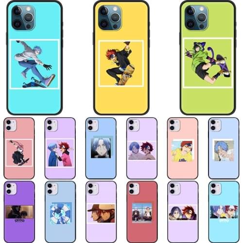 Case for iPhone 11 12 Pro Max Phone Cover for iPhone 7 8 Plus SE2020 X XR XS Max Luxury Shell SK8 the Infinity Japan Anime Cute