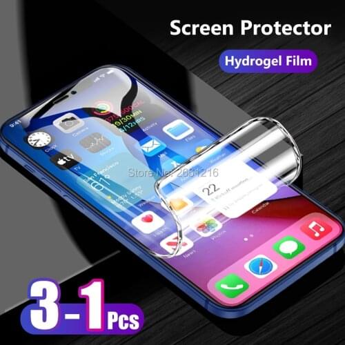 For iPhone 12 iPhone12 Pro Max Mini Front Slim Full Cover to Edge Soft TPU Hydrogel Film Explosion-proof Screen Protector