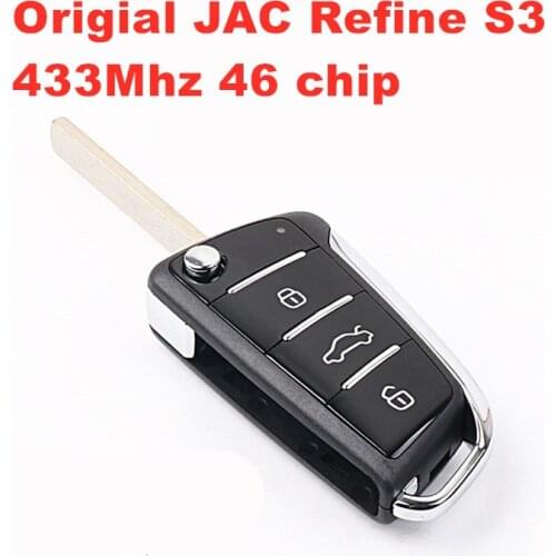 For original 17year JAC Refine S3 folding remote key control 433Mhz 46 chip
