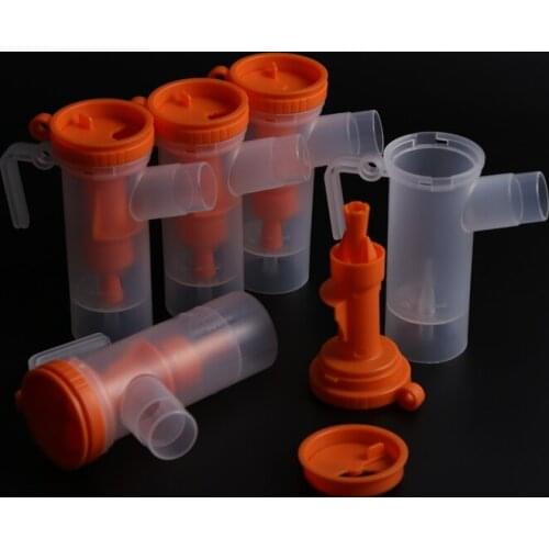 5pcs 8ml Medicine Tank Atomizing Cup Accessories Food Grade Plastic Inhaler Cup Household Sprayer Cup Compressor Nebulizer