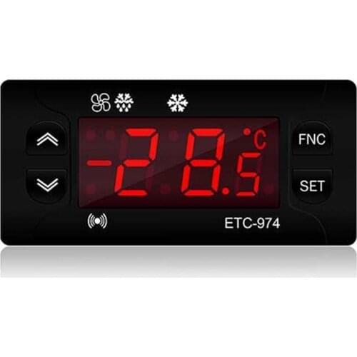 ETC-974 Mini Temperature Controller Refrigerator Thermostat Regulator Thermoregulator Thermocouple NTC Dual Sensor Retail