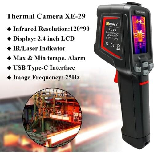 XEAST XE-29 Thermal Camera Thermal Imager IR Indicator Thermal Camera Multilanguage Support Temperature Measuring Instrument