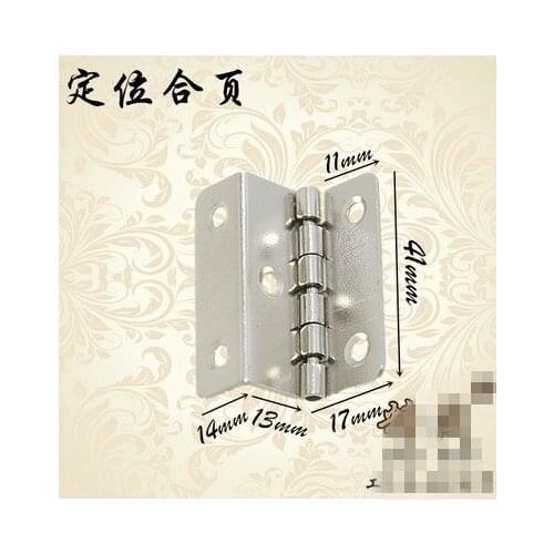 Hardware supplies Side length 41mm three folded page right angle 90 degrees antique hinge iron hinge