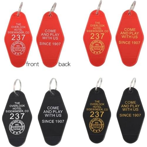 Hotel Room 237 Key Tag Hotel Motel Keychain The Overlook Hotel Sidewinder CO Inspired Key Tag keyrings Jewelry Unisex